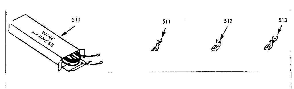 Kenmore 1037397000 wire harness and components diagram