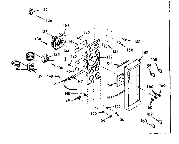 Kenmore 1037777061 control sectiom diagram
