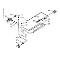 Kenmore 1037857001 upper oven burner section diagram