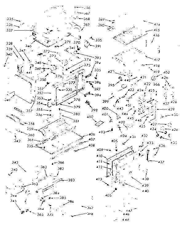 Kenmore 1037857001 upper body section diagram