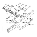 Kenmore 1037857001 component breakdown for door handle diagram
