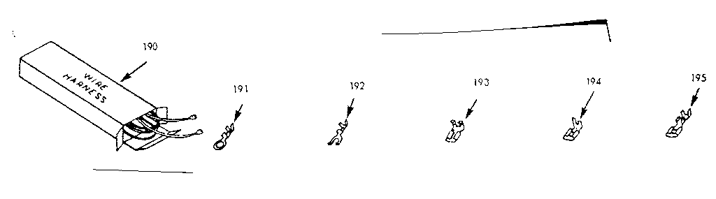 Kenmore 1039137061 wire harnesses and components diagram