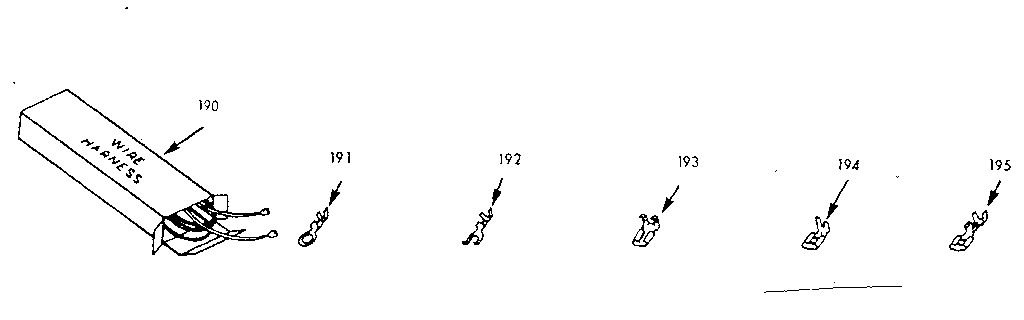 Kenmore 1039147021 wire harnesses and components diagram
