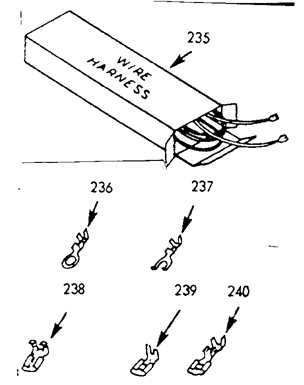 Kenmore 1039187160 optional equipment diagram