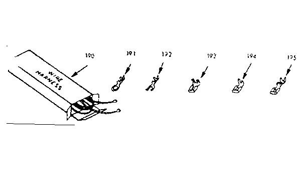 Kenmore 1039227000 wire harnesses and components diagram