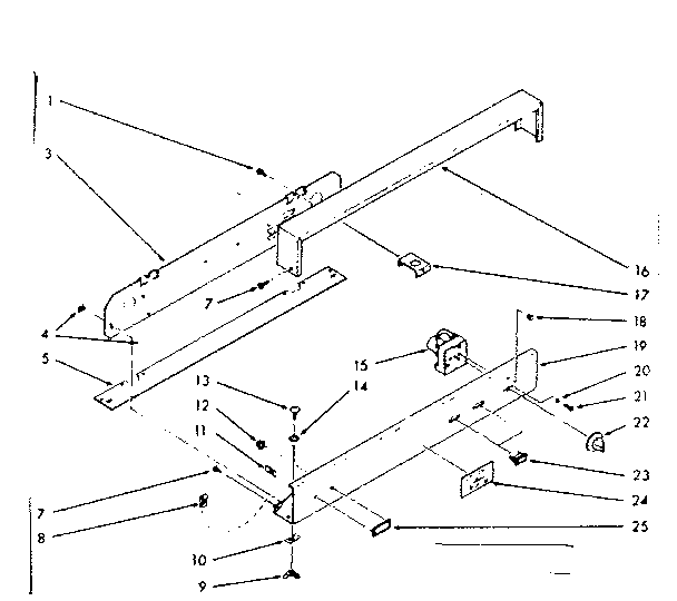 Kenmore 1039317061 backguard section diagram