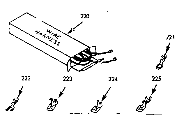 Kenmore 1039337140 wire harness and components diagram