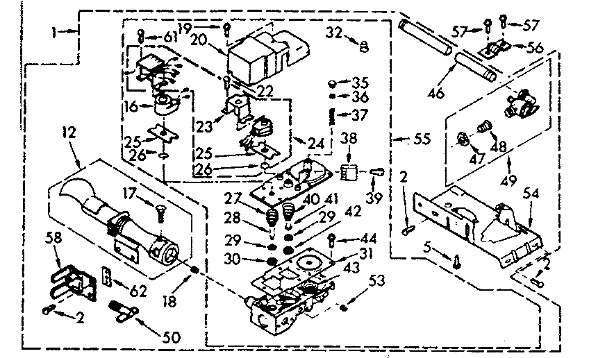 Kenmore 1039347001 main top section diagram