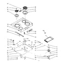 Kenmore 1039377061 main top section diagram