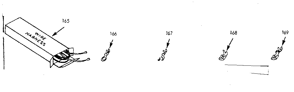 Kenmore 1039667042 wire harnesses and components diagram