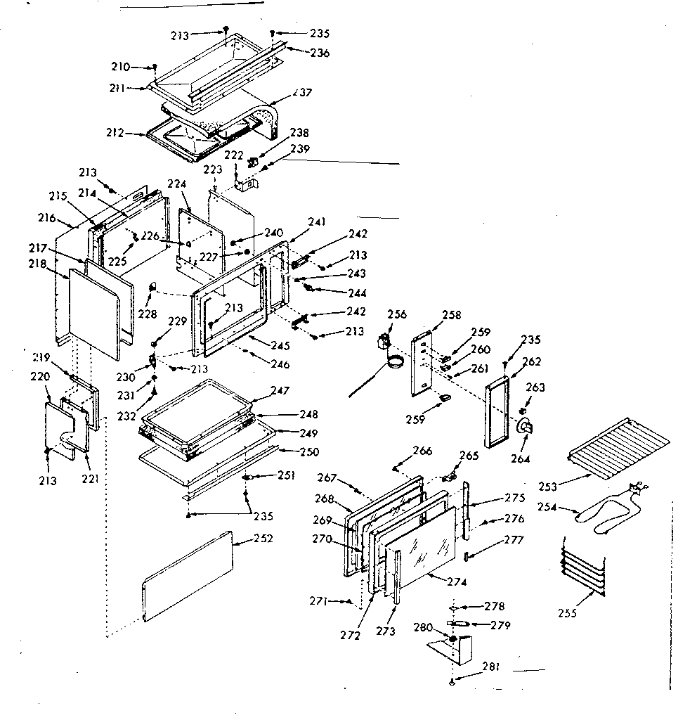Kenmore 1039707100 upper body section diagram