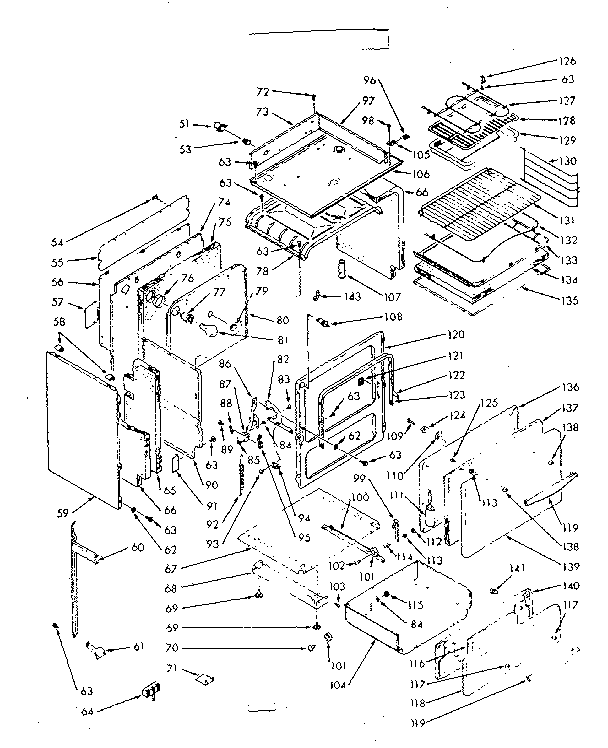 Kenmore 1039727061 lower body section diagram