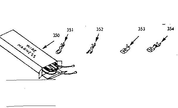 Kenmore 1039747160 wire harnesses and components diagram