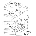 Kenmore 1039767001 main top section diagram