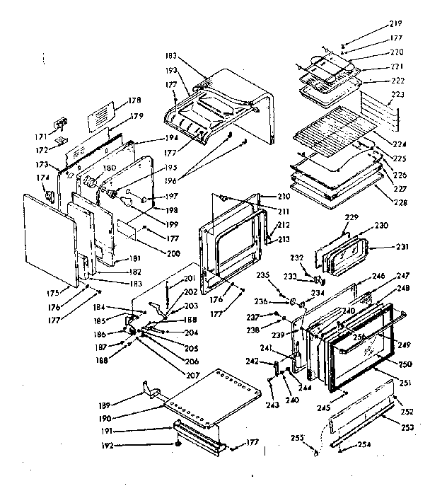 Kenmore 1039767021 lower body section diagram