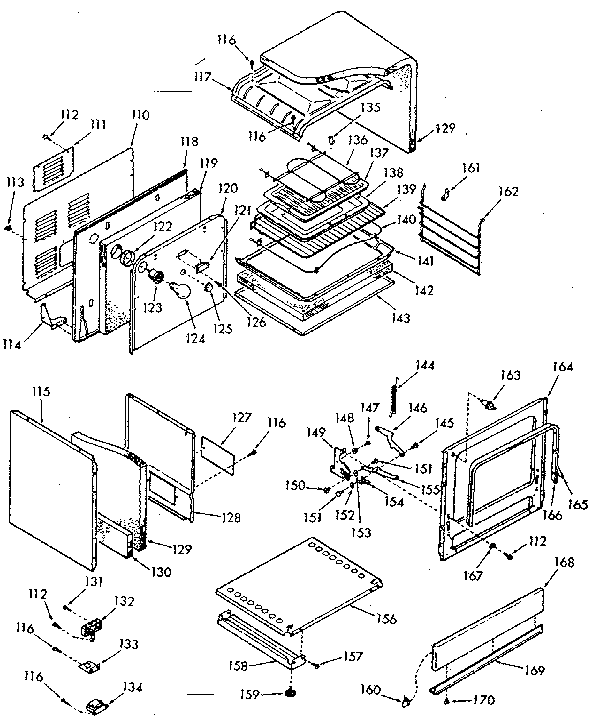 Kenmore 1039767100 lower body section diagram