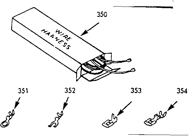Kenmore 1039857120 wire harnesses and components diagram