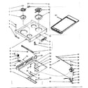 Kenmore 1039877041 main top section diagram