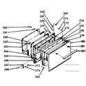 Kenmore 1039877041 oven door section diagram