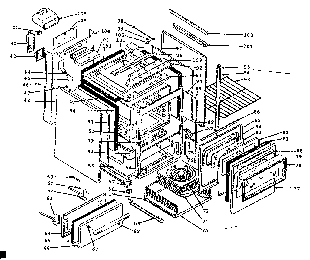 Kenmore 1197087140 body diagram