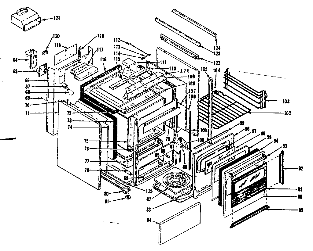 Kenmore 1197207041 body diagram
