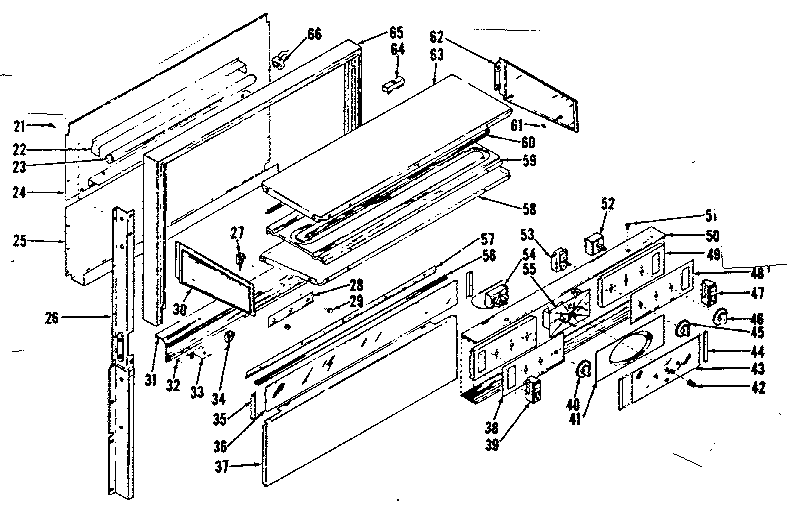 Kenmore 1199207000 backguard section diagram