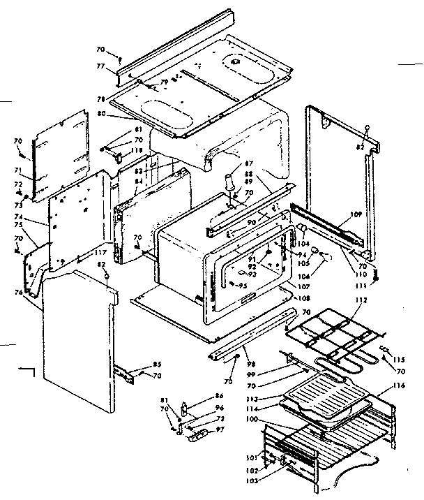 Kenmore 6289137120 body assembly diagram