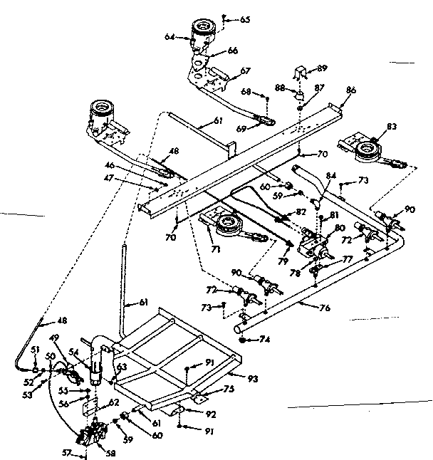 Kenmore 6477127024 burner section diagram