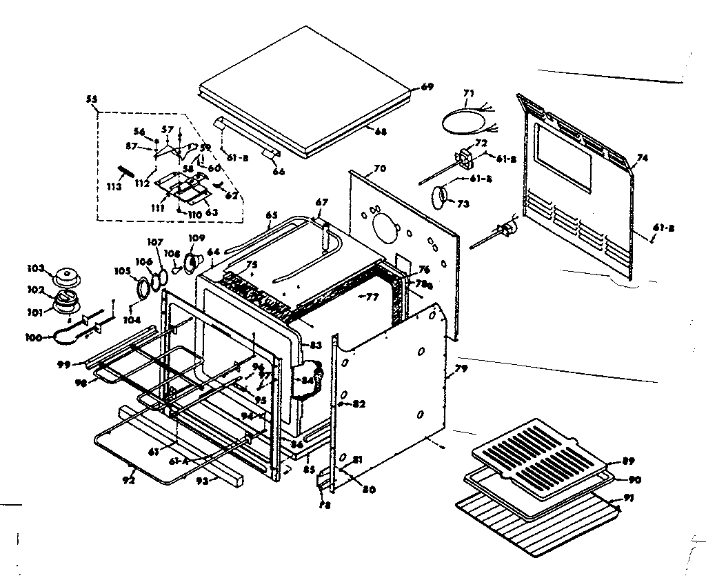 Kenmore 8504237080 body section diagram