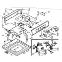 Kenmore 1107004500 top and console assembly diagram