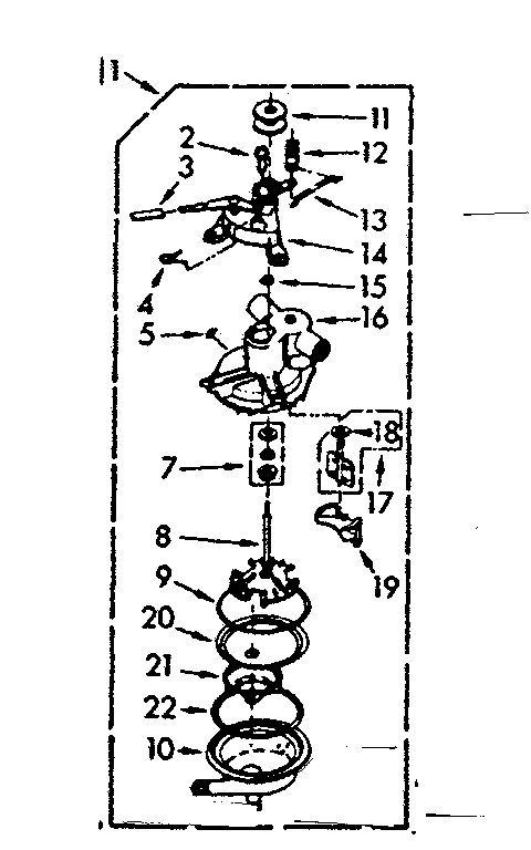 Kenmore 1107004502 pump assembly diagram