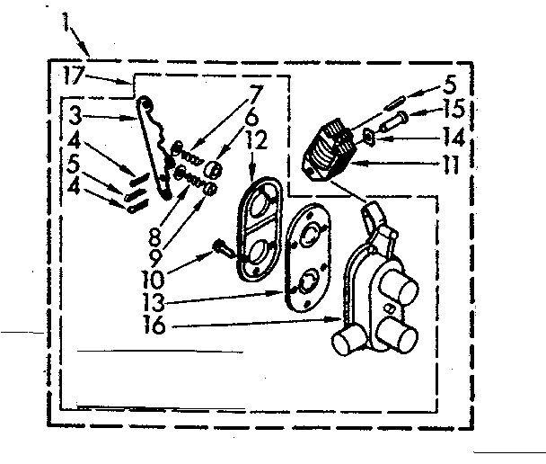 Kenmore 1107004502 two way valve assembly diagram