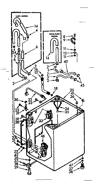 Kenmore 1107005503 cabinet parts diagram