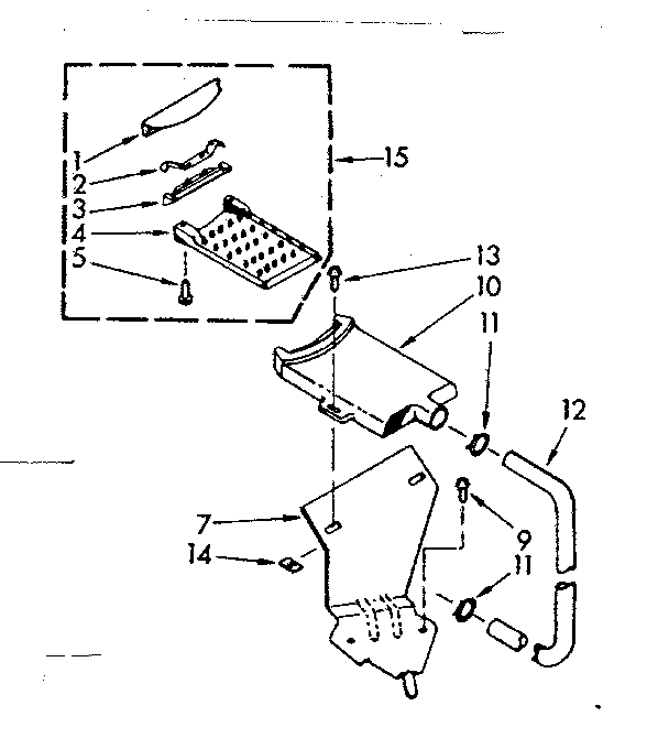 Kenmore 1107005503 filter assembly diagram