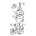 Kenmore 1107005553 tub and basket assembly diagram
