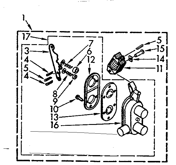 Kenmore 1107005503 two way valve assembly diagram
