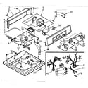 Kenmore 1107005553 top and console assembly diagram