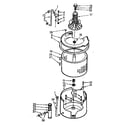 Kenmore 1107005751 tub and basket assembly diagram