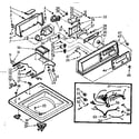 Kenmore 1107005751 top and console assembly diagram