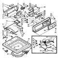 Kenmore 1107005702 top and console assembly diagram