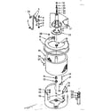 Kenmore 1107004851 tub and basket assembly diagram