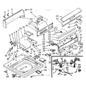 Kenmore 1107004851 top and console assembly diagram