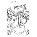 Kenmore 1107005803 cabinet parts diagram
