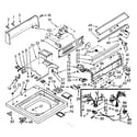 Kenmore 1107005803 top and console assembly diagram