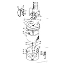 Kenmore 1107005900 tub and basket assembly diagram