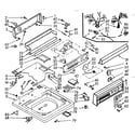 Kenmore 1107005900 top and console assembly diagram