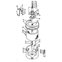 Kenmore 1107004902 tub and basket assembly diagram