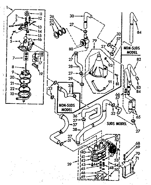 Kenmore 1107005953 water system diagram