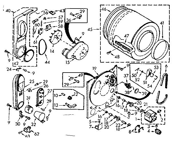 Kenmore 1107007801 bulkhead assembly diagram