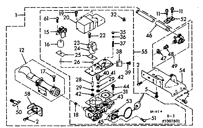 Kenmore 1107007801 burner assembly diagram